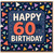60th Birthday Card, Happy Birthday Confetti Triangle Design
