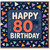 80th Birthday Card, Happy 80th Birthday Card, Colourful Confetti Design
