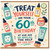 60th Birthday Card, Treat Yourself Skincare Humour Birthday Card