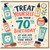 70th Birthday Card, Treat Yourself Humorous Skincare Themed Birthday Card