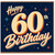 60th Birthday Card, Happy 60th Birthday Retro Style Card