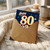 80th Birthday Card, Happy 80th Birthday Retro Starburst Design