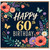 60th Birthday Card, Floral Butterfly Design