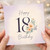 18th Birthday Card, Elegant Floral Happy 18th Birthday Card