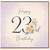 23rd Birthday Card, Floral Happy Birthday Card
