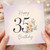 35th Birthday Card, Happy 35th Birthday Floral Card