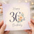 36th Birthday Card, Happy 30th Birthday Floral Card