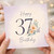 37th Birthday Card, Happy 37th Birthday Floral Card
