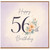 56th Birthday Card, Happy 56th Birthday Floral Card