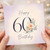 60th Birthday Card, Floral Happy Birthday Card