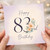 83rd Birthday Card, Floral Happy Birthday Card