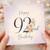 92nd Birthday Card, Floral Happy 92nd Birthday Card