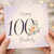 100th Birthday Card, Happy Birthday Floral Card