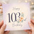 103rd Birthday Card, Happy 103rd Birthday Floral Card