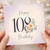 108th Birthday Card, Floral Happy Birthday Card