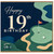 19th Birthday Card, 19th Birthday Golf Card