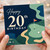20th Birthday Card, Golf Themed Happy 20th Birthday Card