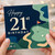 21st Birthday Card, Golf Themed Happy 21st Birthday Card