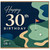 30th Birthday Card, Golf Themed Happy 30th Birthday Card