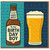 Birthday Card for Him - 'To the Birthday Boy' Beer Bottle and Pint Illustration, Pub-Themed Funny Card for Men and Beer Lovers