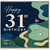 31st Birthday Card, Golf Birthday Card