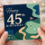 45th Birthday Card, Golf Themed Happy 45th Birthday Card