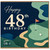 48th Birthday Card, Happy 48th Birthday Golf Card
