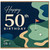 50th Birthday Card, Golf Themed Happy 50th Birthday Card for Him
