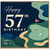 57th Birthday Card, Golf Birthday Card