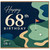 68th Birthday Card, Golf Birthday Card