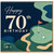 70th Birthday Card, Happy 70th Birthday Golf Card