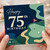 75th Birthday Card, Golf Themed Happy 75th Birthday Card