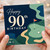90th Birthday Card, Golf Themed Happy 90th Birthday Card