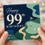 99th Birthday Card, Golf Themed Happy 99th Birthday Card