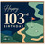 103rd Birthday Card, Golf Themed Happy 103rd Birthday Card