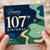 107th Birthday Card, Golf Themed Happy Birthday Card