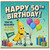 50th Birthday Card, Funny Banana Walker Ripe Old Age Birthday Card