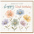 52nd Birthday Card, Happy 52nd Birthday Floral Greeting Card
