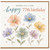 77th Birthday Card, Happy 77th Birthday Floral Greeting Card
