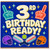 3rd Birthday Card, Cricket Sports Birthday Ready Card