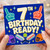 7th Birthday Card, Sports Cricket Design, Birthday Ready!
