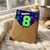 8th Birthday Card, Retro Robot Pixel Art Happy 8th Birthday Card