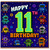 11th Birthday Card, Retro Robot Gamer Design