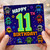 11th Birthday Card, Retro Robot Gamer Design