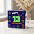 13th Birthday Card, Retro Pixel Robot Happy Birthday Card
