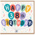 38th Birthday Card, Happy 38th Birthday Balloon Design