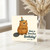 Funny Beaver Birthday Card - Cute Party Hat Animal Pun, 'Have a Dam fine Birthday!' Humorous Card for Friends, Family, Him or Her
