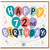 72nd Birthday Card, Happy Birthday Balloon Design