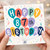 87th Birthday Card, Happy Birthday Balloon Design Greeting Card