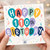 110th Birthday Card, Colourful Balloons Happy Birthday Card